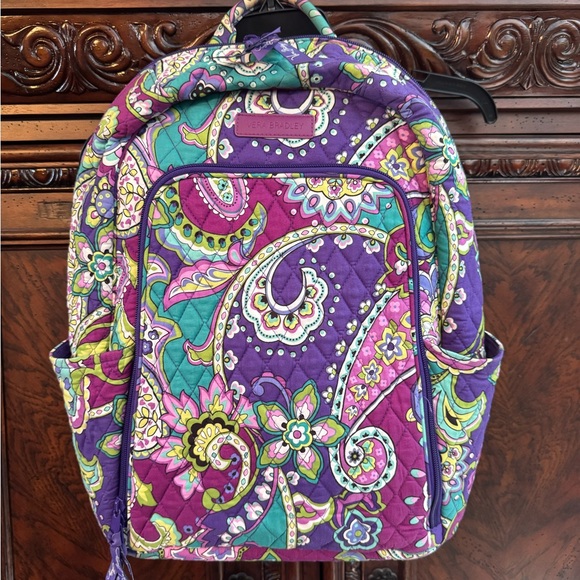 Vera Bradley Handbags - Vera Bradley Purple Paisley Backpack